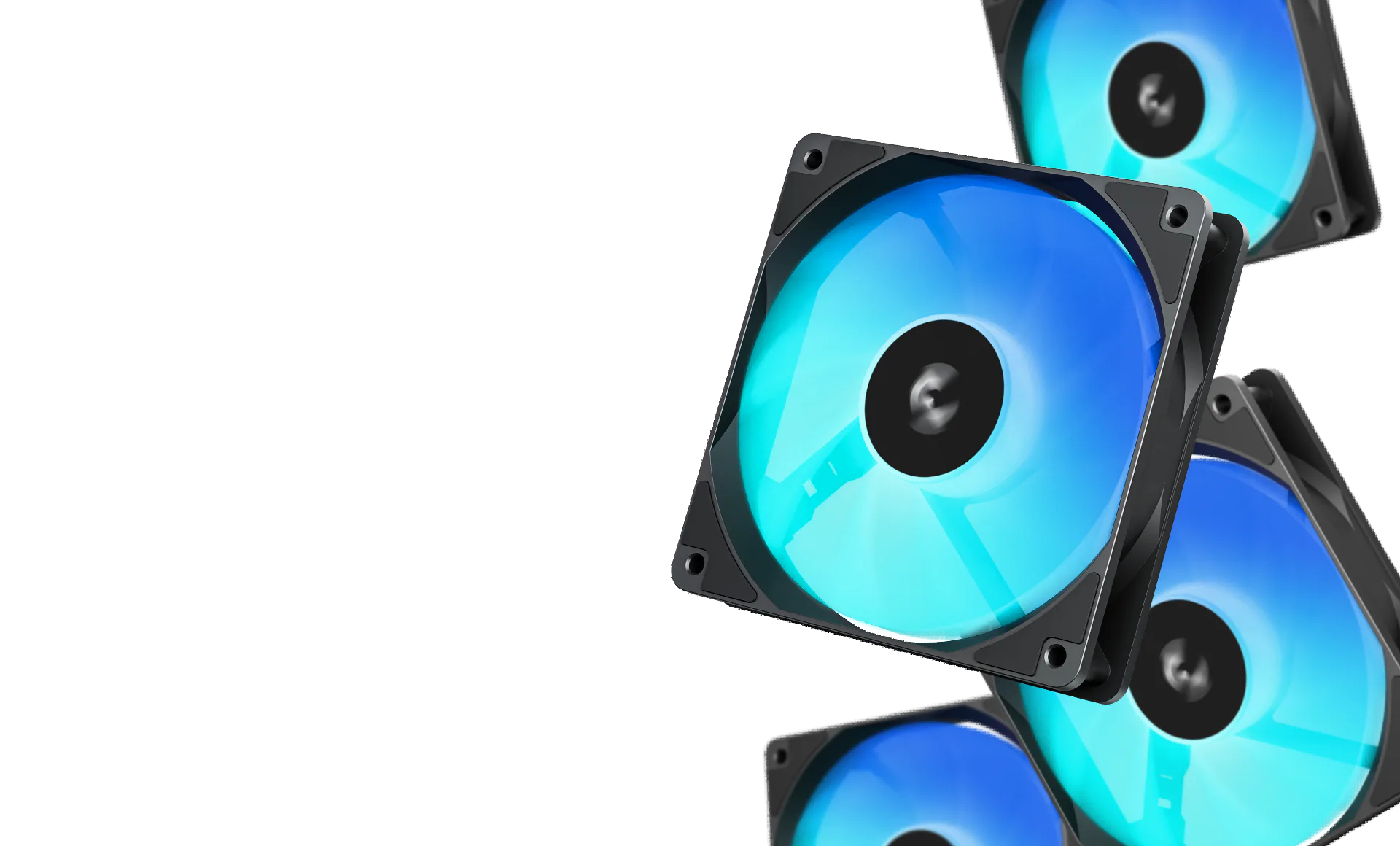 DeepCool CC350 4F four pre-installed 120mm ARGB fans