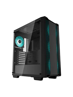 CAIXA PC E-ATX TORRE. S/ F.A. 3xVENT.12CM+1x14CM 2xUSB3.2+AUDIO FRONT.  DeepCool CG540 Cristal RGB