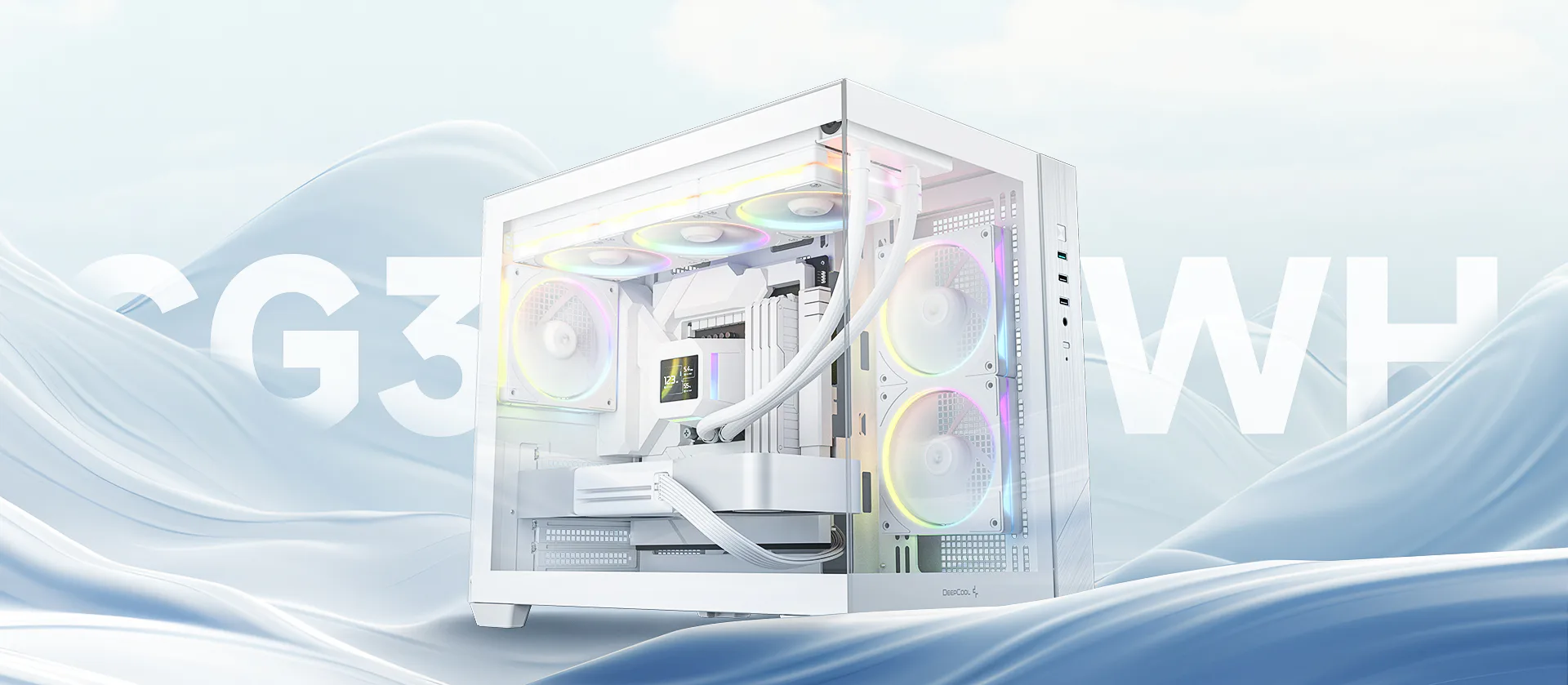 Deepcool CG330 3F Micro ATX Mid Tower Cabinet White | Variety Infotech