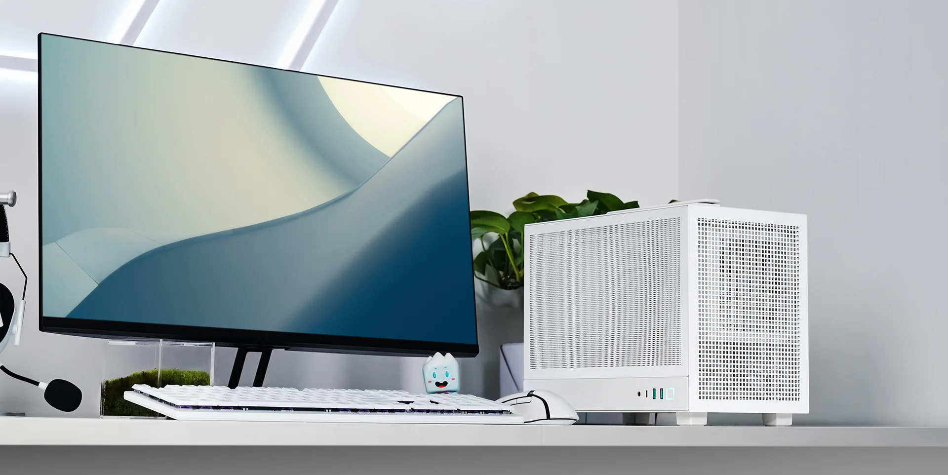 Gabinete Mini ITX DeepCool CH160 Mesh Branco, ultraportátil com