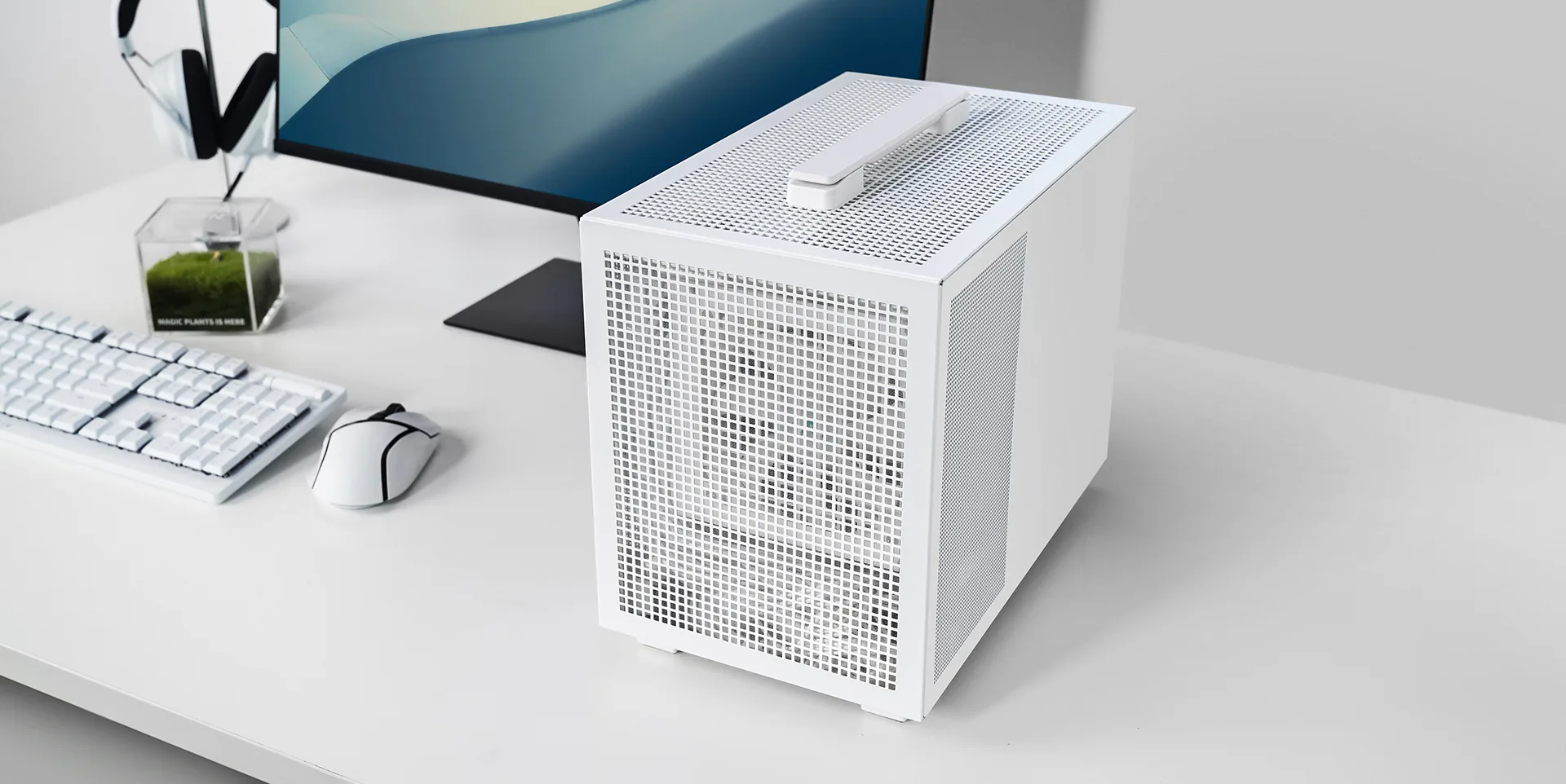 Gabinete Mini ITX DeepCool CH160 Mesh Branco, ultraportátil com