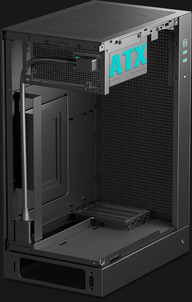DEEPCOOL CH170 PLUS 機箱- 黑色- MATX 機箱- 機箱- 電腦組件- 環球