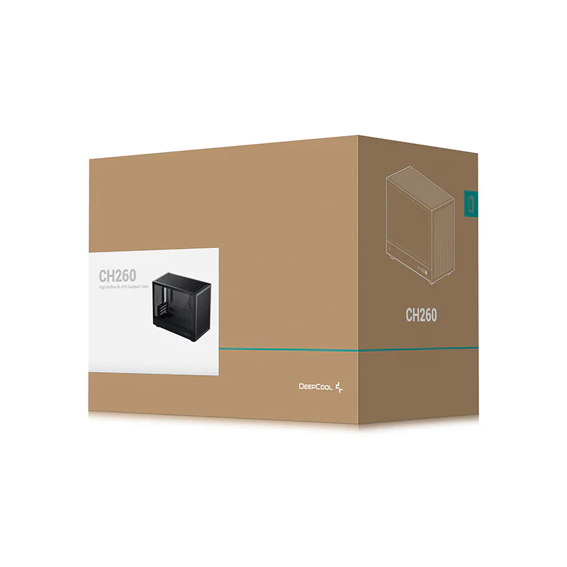★DeepCool PCケース CH260 R-CH260-BKNGM0-G-1 CH260 - DeepCool