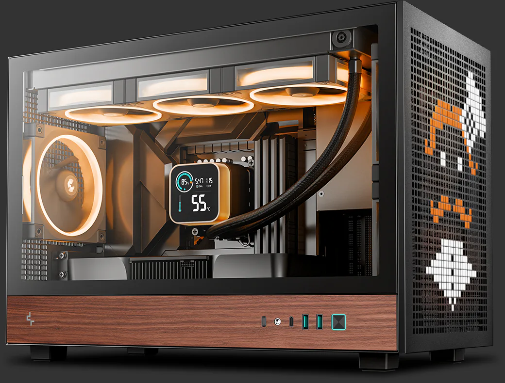 未開封 Deepcool CH260 WOOD 木目調デザイン ミニPCケース CH260 WOOD - DeepCool