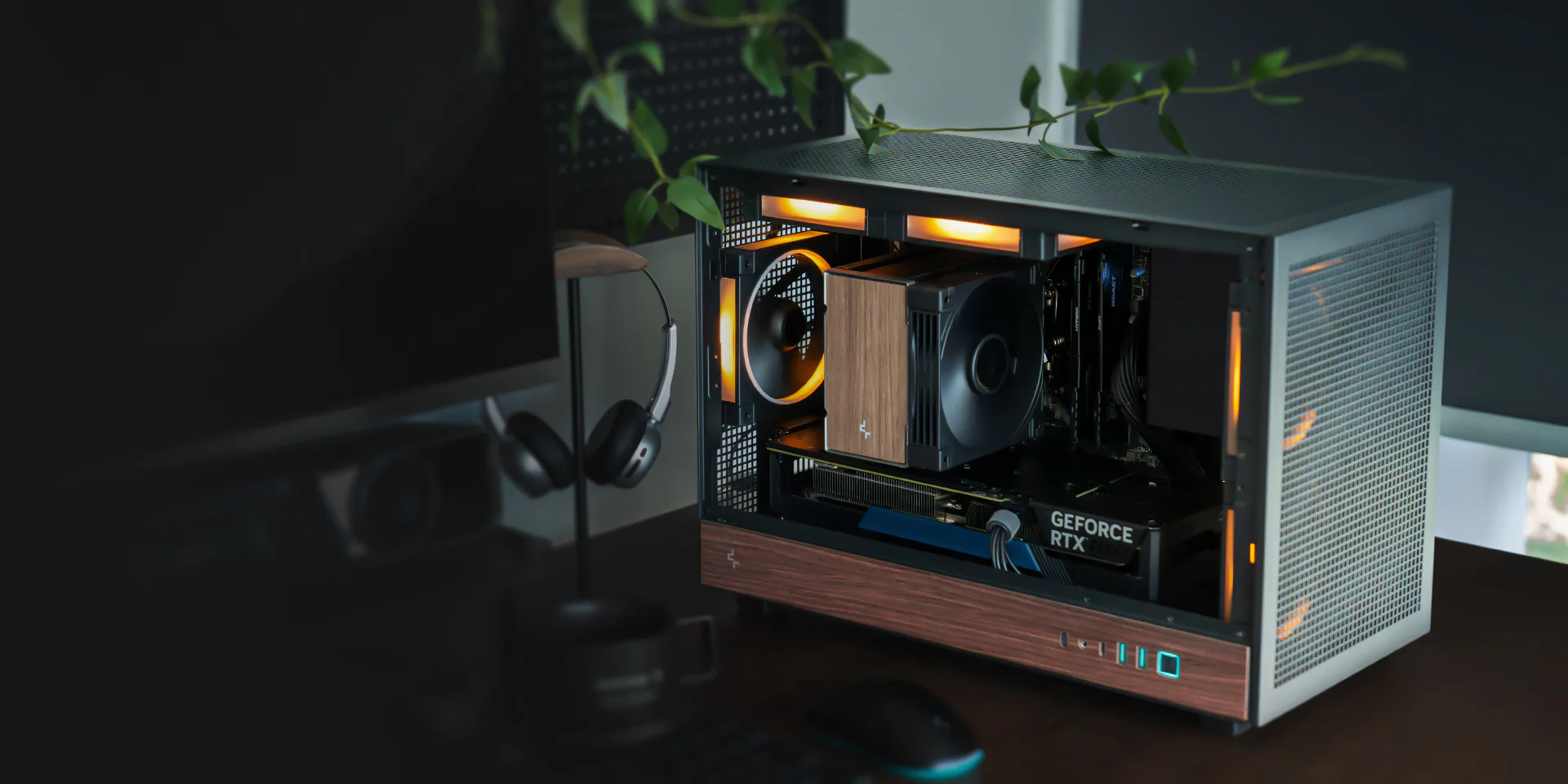 未開封 Deepcool CH260 WOOD 木目調デザイン ミニPCケース CH260 WOOD - DeepCool