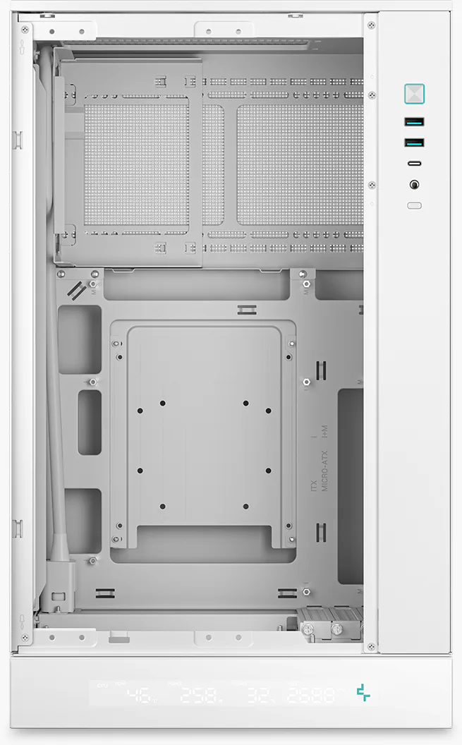 ★DeepCool PCケース CH270 ミニタワー デジタルパネル ホワイト CH270 DIGITALシリーズ | DeepCool ミニタワー型PCケース | 株式