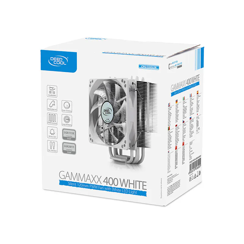 Deepcool GAMMAXX 400 120 mm CPU Cooler for Intel LGA 201144; 136644; 115644; 115544; 115144; 115044; 775 & AMD Socket FM2-FM1-AM3 Plus AM3-AM2 Plus AM2-94044; 93944; 754 