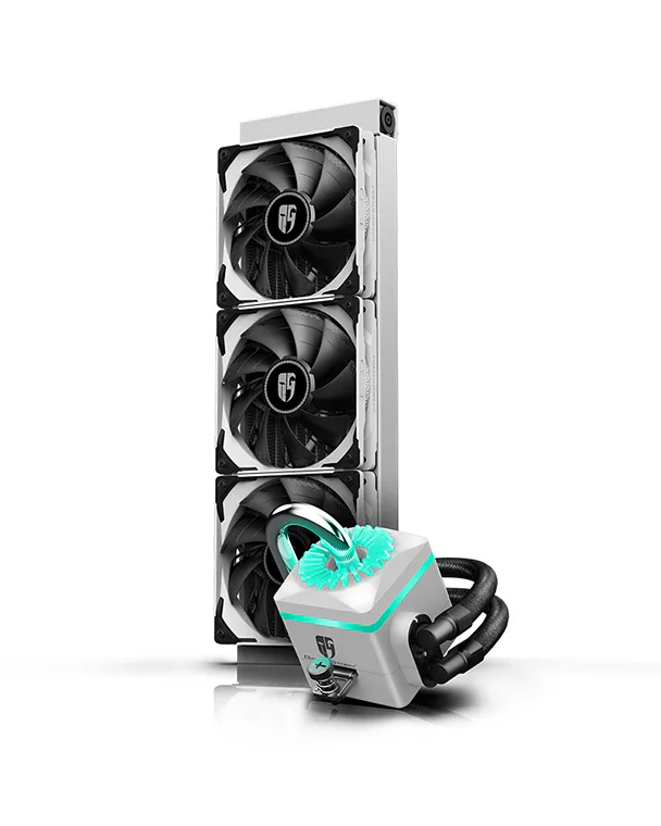 Deepcool Captain 360 EX RGB AIO CPU クーラー DeepCool Intros White Captain 360 EX RGB AIO Liquid CPU Cooler