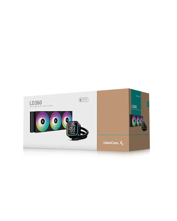 DeepCool LD360 簡易水冷クーラー ニュース・フラッシュ】DeepCool、ヘッド部にCPUステータスを