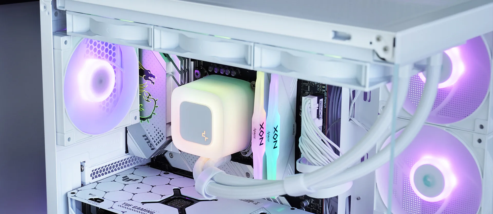 Sistema de Enfriamiento Liquido DeepCool LE360 WH V2, Blanco, 3 Cooler Blancos ARGB, TDP 300W. 13 06 03