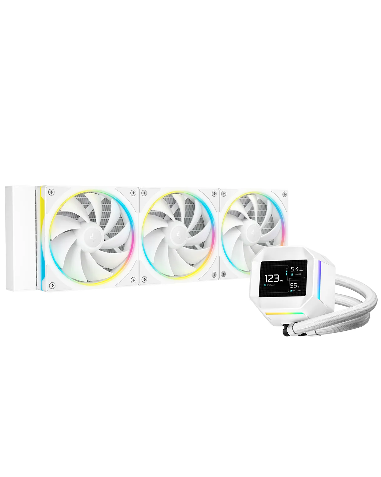 DeepCool LM360 ホワイト 360mm 簡易水冷 LM360 WH - DeepCool