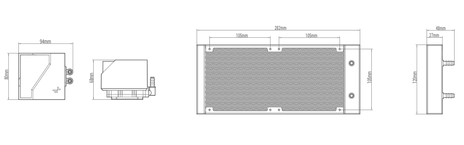 DeepCool LT520 CPU Wasserkühlung 240mm AIO mit ARGB Doppelkammerpumpe  3100RPM 280w TDP Leistungsstarke FK120 FDB Lüfter Mehrdimensionaler  Infinity