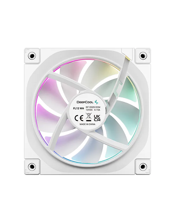中古 DEEPCOOL FL12 WH-3 120mm RGBファン3個セット FL12 WH - DeepCool