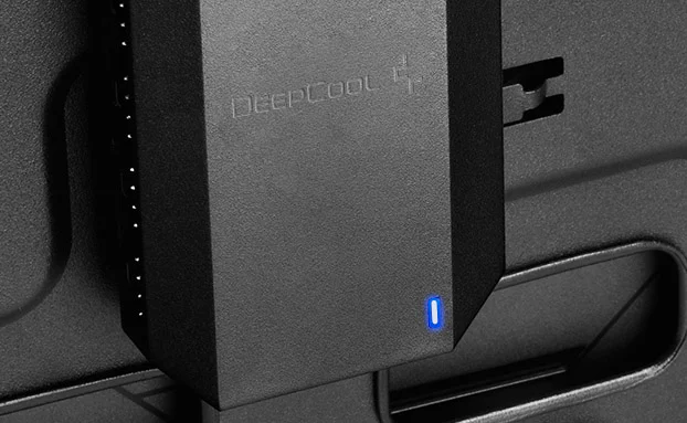 DeepCool FH-10 Integrated Fan Hub, Powering up to 10 Fans (3-pin Non-PWM or  4-pin PWM), Occupying only One 4-pin Motherboard Header